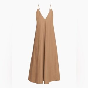 Babaton Tan Poplin Dress 100% Cotton SMALL